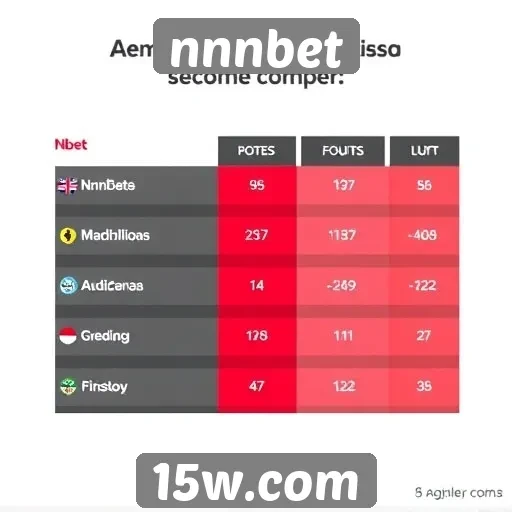 Comparativo das opções de apostas disponíveis no nnnbet